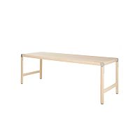 Contemporary table MAUNA LOAwalnutmapleanodized aluminum