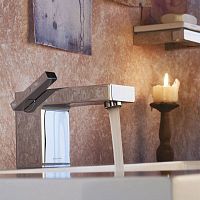 Double-handle washbasin mixer tap IDEA : FBID35505countertopchromed metalbathroom
