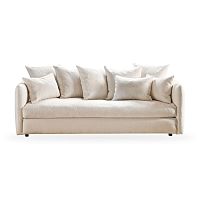 Baroque style sofa Farofoamfeathergray