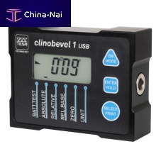 Multi-axis inclinometer CLINOBEVEL 1 seriesRS-485USBwith LCD display