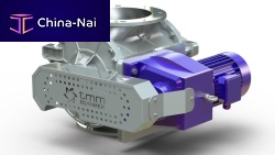 Pneumatically-actuated rotary valve
