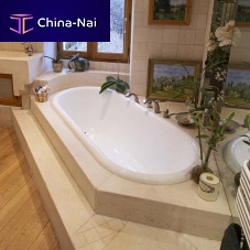 Corner bathtub surround BORRZEporcelain stoneware