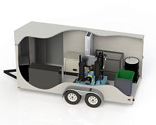 Ships tank cleaning system Trailerportable
