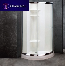 Walk-in shower BELLA: 361PBglasssliding doorround