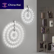 Contemporary wall light LAFRAindoormetalround