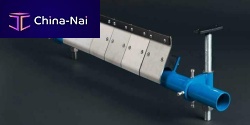 Tungsten carbide conveyor belt cleaner polyurethane-coated