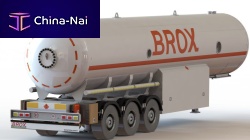 Semi-tanker semi-trailer 3-axlefor LPG