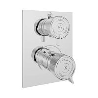 Shower mixer tap ZOOM.7wall-mountedthermostaticchromed metal