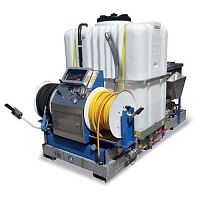 Cold water high-pressure cleaner TORNADOdiesel enginestationarywith tank