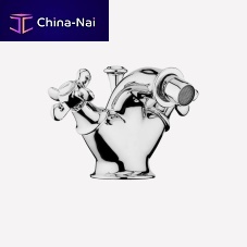 Double-handle bidet mixer tap OT710101countertopchromed metalbathroom