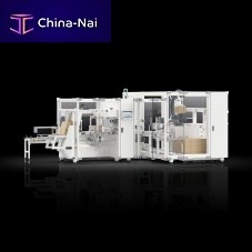 Horizontal case packer-palletizer PEWO-form SLP D20 seriesfully-automaticadhesive tapehot-melt glue
