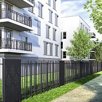 Galvanised steel railing EXALT®baroutdoorfor public space