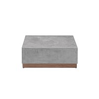 Contemporary coffee table CRETEwoodenfabricrectangular