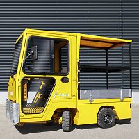 Electric platform truck EFW 1.5 K2-axleelectric