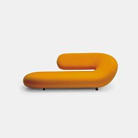 Contemporary daybed Chaise Longuefabricindooron casters