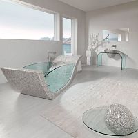 Free-standing bathtub FEELINGcompositewhite