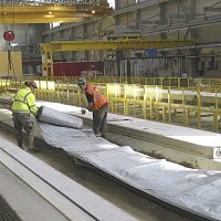 Concrete protection insulation blanket