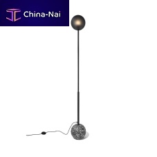 Floor-standing lamp 8aluminumglassconcrete