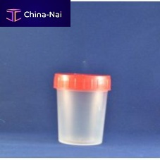 Urine sample container 75with screw cap