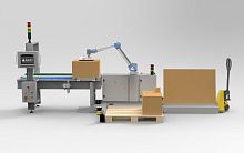 Robotic palletizer for boxesfor pharmaceutical productsfor cosmetic products