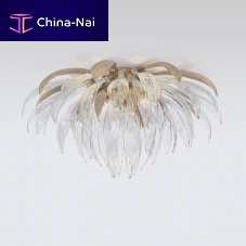 Contemporary ceiling light SOFFIONE LARGEglassbronzeLED
