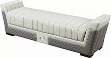 Contemporary upholstered bench Grand Turismo 893fabricleatherziricote