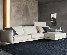 Modular sofa NUBEScontemporaryfabricbrown