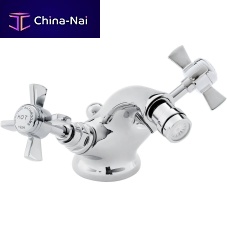 Double-handle bidet mixer tap TDCC05countertopchromed metalbathroom