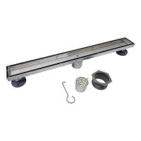 Stainless steel linear shower drain TILE-IN