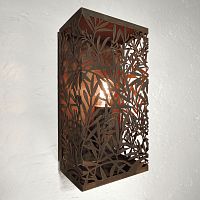 COR-TEN® steel lantern OLIVE perforated sheet metaloutdoorindoor