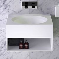 Wall-mounted washbasin cabinet GLOWwoodenSolid Surfacecontemporary