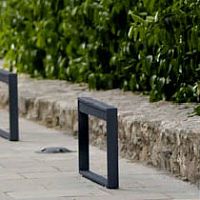 Floor-standing lamp TEMPOsteelcontemporaryoutdoor