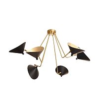 Contemporary chandelier DINObrass6 light2 tier