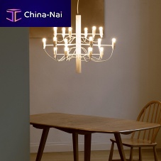 Contemporary chandelier 2097/18brassironsteel