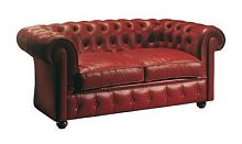 Chesterfield sofa 800fabricred4-seater