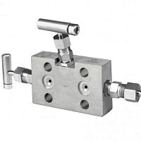 2-channel manifold MB5-23stainless steelgasflange