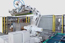 Robotic palletizer caseautomaticfor the packaging industry
