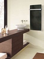 Electric towel radiator SMART: SABLE LUNAIRE contemporarystonewall-mounted