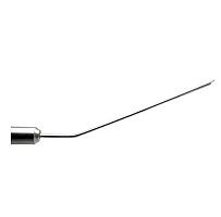 Dental suction cannula curved
