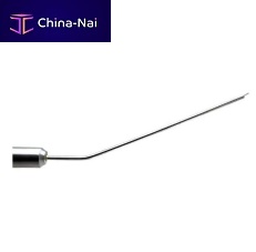 Dental suction cannula curved