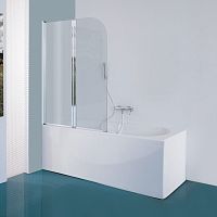 Folding bath screen B1696left handtempered glass2 panels