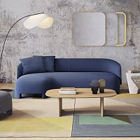 Corner sofa TARUcontemporaryfabricleather