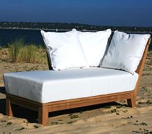 Contemporary daybed FLORIDASunbrella®teakgarden