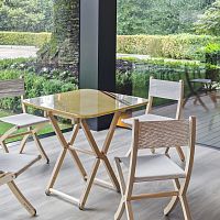 Contemporary table DINGHY Bresinfabricplywood base