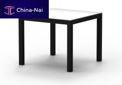 Contemporary dining table AMBERteaktempered glassaluminum