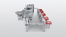 Chain conveyor MFTfor the pharmaceutical industryfloor-standingflexible