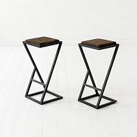 Contemporary bar stool X corksteel basecantilever
