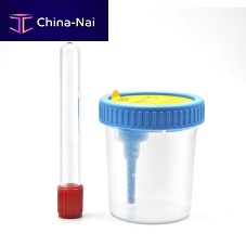 Urine sample container vacuumwith cap