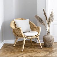 Contemporary armchair Madamefabricrattanwicker