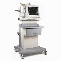 Trolley-mounted anesthesia workstation MORPHEUS NDwith respiratory monitoringwith gas scavenging system